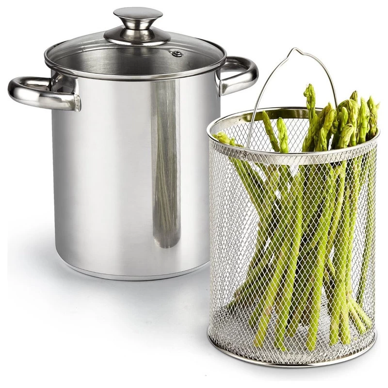 Cook N Home 4 Quart Vegetable Steamer Pot, Stainless Steel 2 Cook N Home 4 Quart Vegetable Steamer Pot, Stainless Steel - Image 2