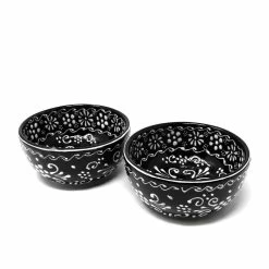 Half Moon Bowls, Ink, Set Of 2