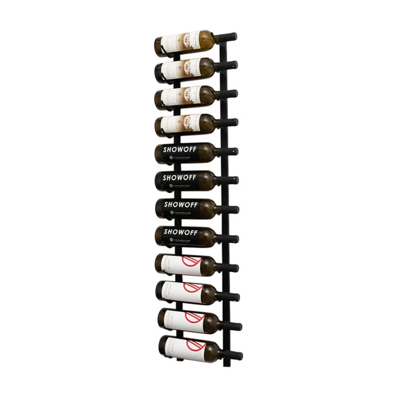 W Series Wine Rack 4 Wall Mounted Metal Bottle Storage, Matte Black, 12 Bottles 1 W Series Wine Rack 4 Wall Mounted Metal Bottle Storage, Matte Black, 12 Bottles
