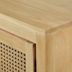 Viola Boho Handcrafted 2 Door Mango Wood Cabinet With Wicker Caning -High End Kitchen 4ea1281c037d82b9 0199 w800 h800 b0 p0