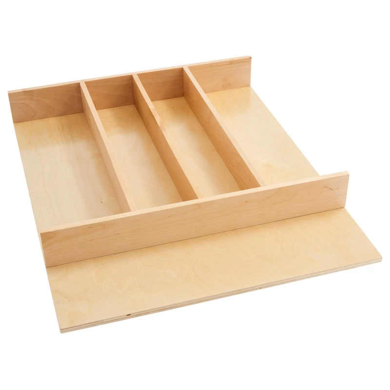 Wood Trim To Fit Utility Drawer Insert Organizer, 2.88", 18.5"W 1 Wood Trim To Fit Utility Drawer Insert Organizer, 2.88", 18.5"W