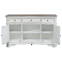 Server, Antique White Finish 6 Server, Antique White Finish -High End Kitchen 51215125037f75d4 0654 w800 h800 b1 p0