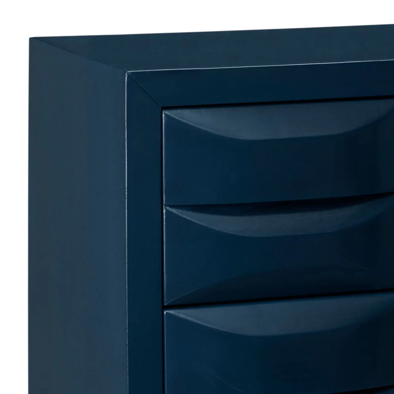 Madison Park Rubrix 3-Drawer Chest, Navy 3 Madison Park Rubrix 3-Drawer Chest, Navy - Image 3