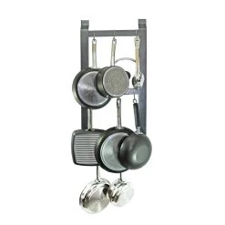 Ultimate Wall-Mounted Pot Rack, Hammered Steel -High End Kitchen 5201b96205f192fc 5438 w800 h800 b1 p0