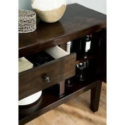 Haddigan Dining Room Server, Casual Style, Dark Brown -High End Kitchen 5bf1145e0f404311 4229 w800 h800 b0 p0