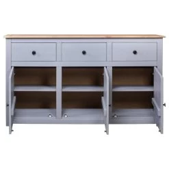 VidaXL Solid Wood Pine Sideboard Gray Panama Range Storage Cabinet Furniture 13 VidaXL Solid Wood Pine Sideboard Gray Panama Range Storage Cabinet Furniture -High End Kitchen 5e018ff6009b70d0 6383 w800 h800 b1 p0