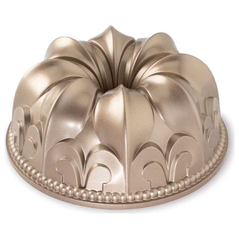 Nordic Ware Non-Stick Cast Aluminum Fleur De Lis Bundt Pan, 9 Inch 1 Nordic Ware Non-Stick Cast Aluminum Fleur De Lis Bundt Pan, 9 Inch
