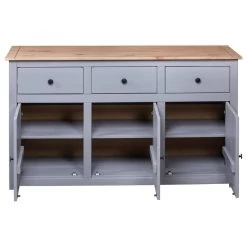 VidaXL Solid Wood Pine Sideboard Gray Panama Range Storage Cabinet Furniture 17 VidaXL Solid Wood Pine Sideboard Gray Panama Range Storage Cabinet Furniture -High End Kitchen 5fb112d5009b70d6 6383 w800 h800 b1 p0