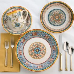 Euro Ceramica Duomo 16-Piece Dinnerware Set