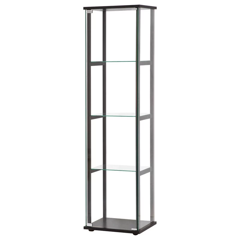 Coaster Curio Cabinet In Black Finish 950171 2 Coaster Curio Cabinet In Black Finish 950171 - Image 2