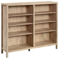 Sauder Pacific View Engineered Wood Bookcase In Prime Oak