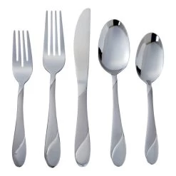 Cambridge Swirl Flatware Set, 20-Piece