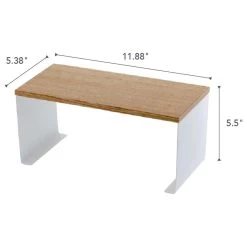 Stackable Countertop Shelf, Steel And Wood, Small, Holds 8.8 Lbs -High End Kitchen 6b714cd2025ad8c5 9583 w800 h800 b1 p0