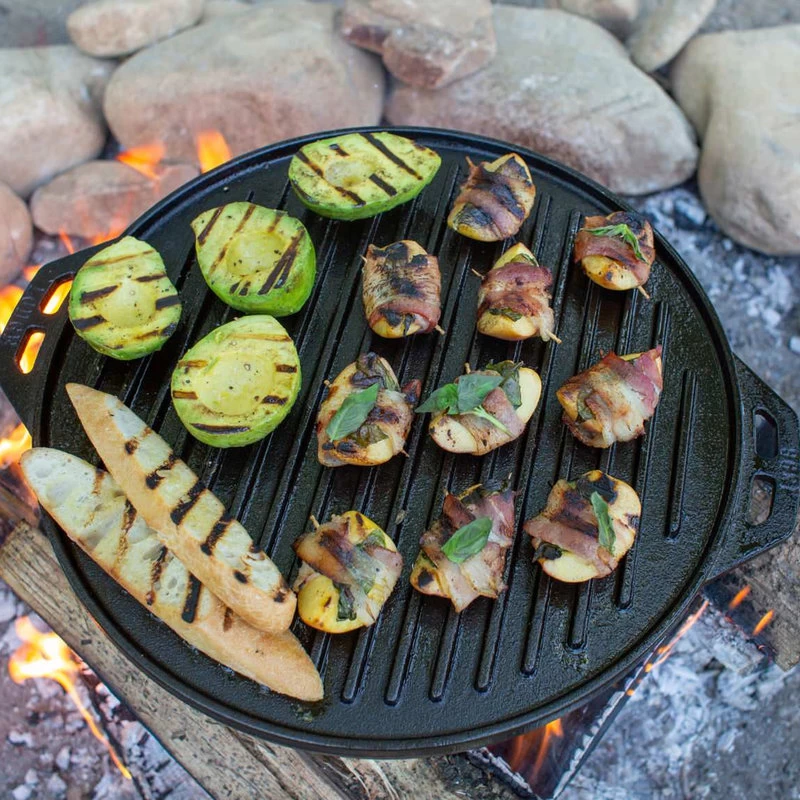 Lodge Cast Iron 14 Inch Cook-It-All Set With Bail Hooks 3 Lodge Cast Iron 14 Inch Cook-It-All Set With Bail Hooks - Image 3