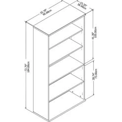 Studio C 5 Shelf Bookcase 6 Studio C 5 Shelf Bookcase -High End Kitchen 6fe1cbb50d4867ab 3844 w800 h800 b1 p0