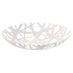 Fruit Bowl, Steel, White