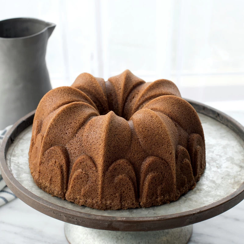 Nordic Ware Non-Stick Cast Aluminum Fleur De Lis Bundt Pan, 9 Inch 3 Nordic Ware Non-Stick Cast Aluminum Fleur De Lis Bundt Pan, 9 Inch - Image 3