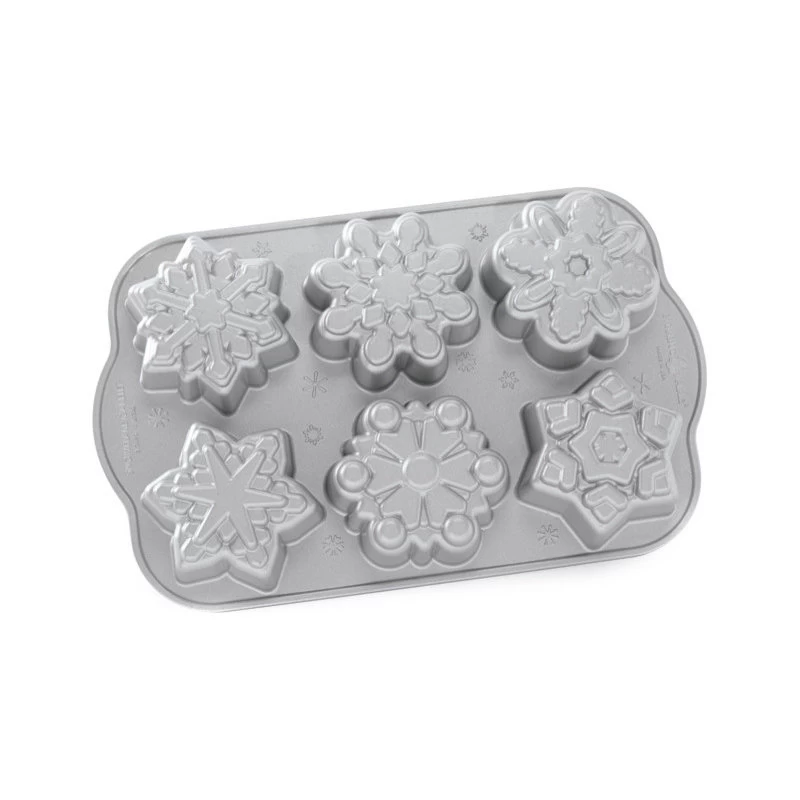 Nordic Ware Cast Aluminum Frozen Snowflake Cakelet Pan 1 Nordic Ware Cast Aluminum Frozen Snowflake Cakelet Pan