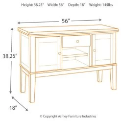 Haddigan Dining Room Server, Casual Style, Dark Brown -High End Kitchen 7311b3170f40430e 4229 w800 h800 b1 p0