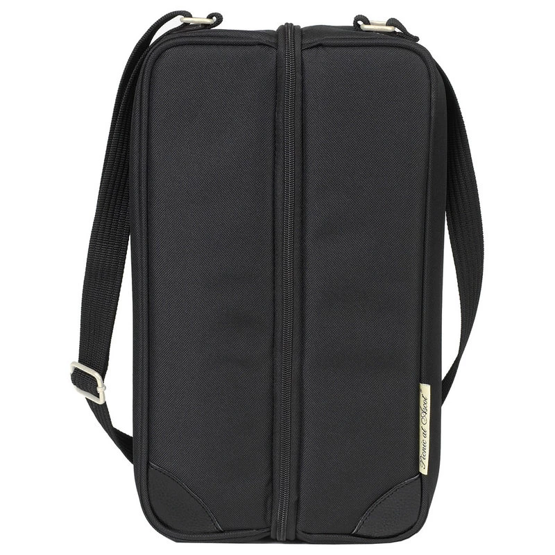 Sunset Wine Carrier For Two, Black/Gingham 2 Sunset Wine Carrier For Two, Black/Gingham - Image 2