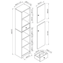 Bowery Hill Contemporary Wood 1-Drawer Pantry In Vintage Walnut 9 Bowery Hill Contemporary Wood 1-Drawer Pantry In Vintage Walnut -High End Kitchen 79d1281603a9571c 2957 w800 h800 b1 p0