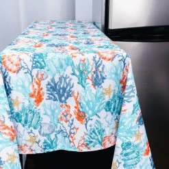 Coralee Indoor Outdoor 100% Polyester Tablecloth, 52"x70" -High End Kitchen 819139b90ee7a39c 0322 w800 h800 b0 p0