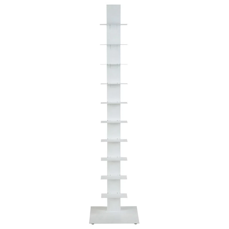 Sapiens 60" Bookcase Tower, White 1 Sapiens 60" Bookcase Tower, White