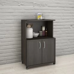 Nexera 499 2-Door Mobile Microwave Cart, Ebony -High End Kitchen 89610b7b0aaaff55 2896 w800 h800 b0 p0