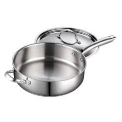 Cooks Standard Classic 5 Quart/11" Stainless Steel Deep Saute Pan With Lid -High End Kitchen 8b71776f091a1ce4 3563 w800 h800 b1 p0