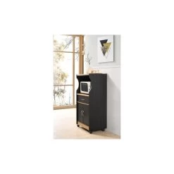 Microwave Kitchen Cart, Black-Beech -High End Kitchen 8e6120ad0112b6a0 1938 w800 h800 b0 p0