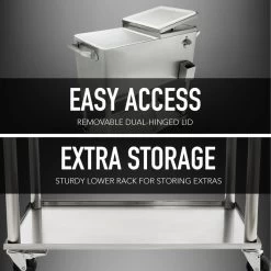 Patio Cooler, Stainless, 80 Qt. 12 Patio Cooler, Stainless, 80 Qt. -High End Kitchen 8f1116e100c79f4d 5542 w800 h800 b0 p0