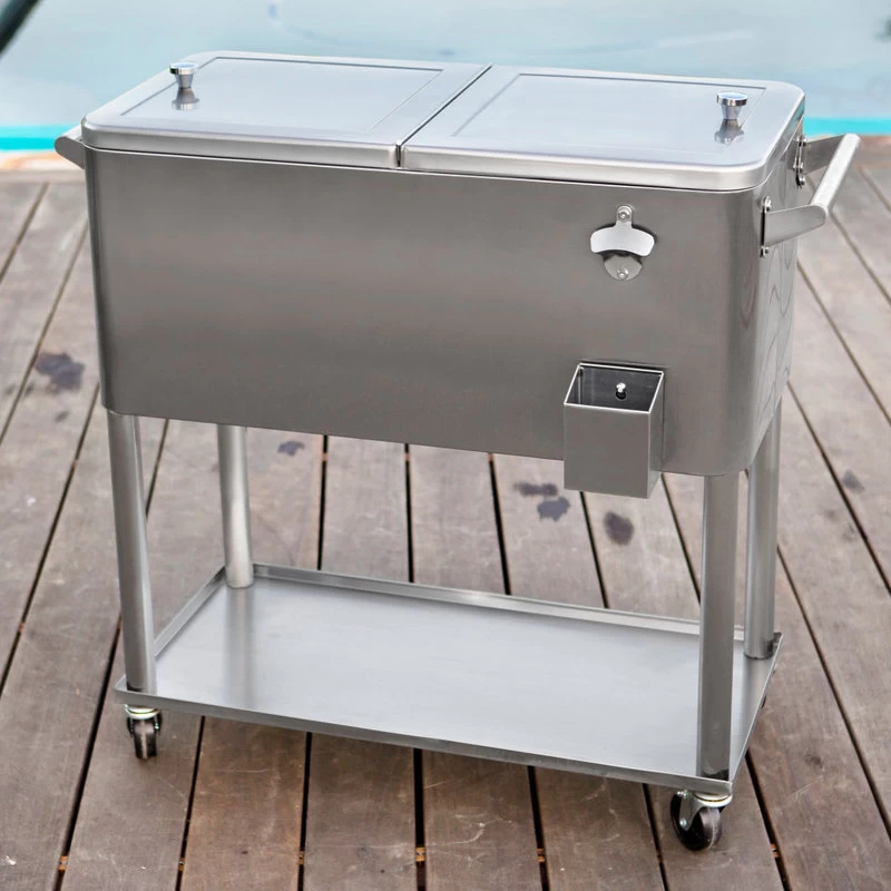 Patio Cooler, Stainless, 80 Qt. 3 Patio Cooler, Stainless, 80 Qt. - Image 3