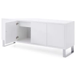 70.6" Modern Neve Buffet White Lacquer Polished Stainless Steel Legs -High End Kitchen 94c160550e332f31 8169 w800 h800 b1 p0