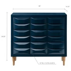 Madison Park Rubrix 3-Drawer Chest, Navy 15 Madison Park Rubrix 3-Drawer Chest, Navy -High End Kitchen 96110a1501bd0ba2 3714 w800 h800 b1 p0