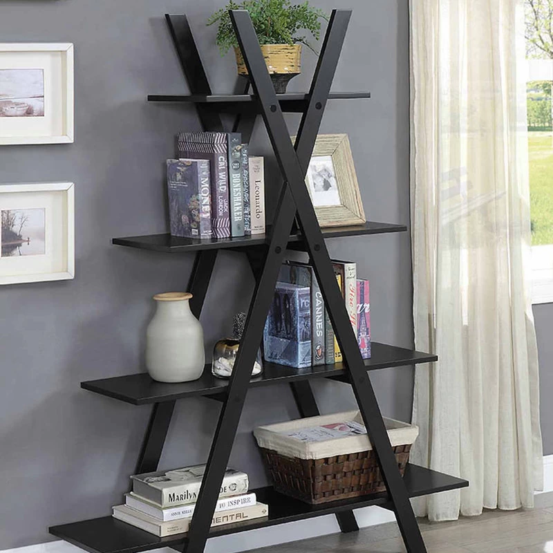 Convenience Concepts Oxford A Frame Bookshelf With Black Finish S20-116 2 Convenience Concepts Oxford A Frame Bookshelf With Black Finish S20-116 - Image 2