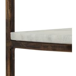 Greycliff Modern Glam Handcrafted Marble Half Round Etagere Bookcase -High End Kitchen 9881e9fe00385ebd 8966 w800 h800 b1 p0