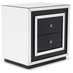 Modern Malibu Side Table Clear Smoked Black Mirrored Finish 2 Drawers 7 Modern Malibu Side Table Clear Smoked Black Mirrored Finish 2 Drawers -High End Kitchen 9a11c8e706a6d141 8163 w800 h800 b1 p0