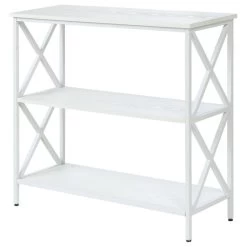 Tucson 3 Tier Bookcase White