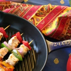 Chasseur 10" Round French Enameled Cast Iron Grill Pan, Red -High End Kitchen 9e11ab1b0ba4fa70 8676 w800 h800 b0 p0