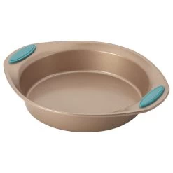 Cucina Nonstick Bakeware 4-Piece Set, Latte Brown, Agave Blue Handle Grips -High End Kitchen 9ec1172706c34ece 8249 w800 h800 b1 p0