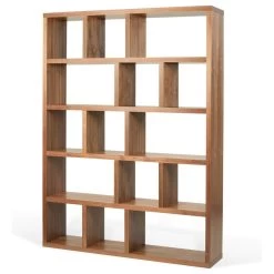 Berlin 5 Levels Bookcase, 150 Cm., Walnut -High End Kitchen a21193b80a3934e7 6688 w800 h800 b1 p0