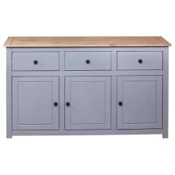 VidaXL Solid Wood Pine Sideboard Gray Panama Range Storage Cabinet Furniture 15 VidaXL Solid Wood Pine Sideboard Gray Panama Range Storage Cabinet Furniture -High End Kitchen a5d13a07009b70d3 6383 w800 h800 b1 p0