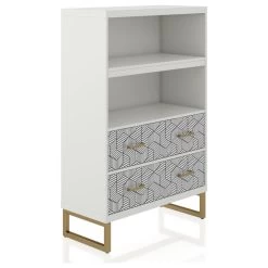 CosmoLiving By Cosmopolitan Scarlett Bookcase With Drawers, White 7 CosmoLiving By Cosmopolitan Scarlett Bookcase With Drawers, White -High End Kitchen a7a162510de5a860 9578 w800 h800 b1 p0