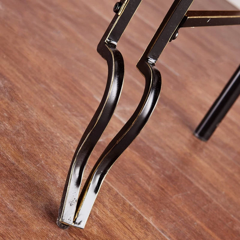 Mediterranean Bakers Rack, 2 Open Shelves And 2 Rattan Storage Baskets, Walnut 5 Mediterranean Bakers Rack, 2 Open Shelves And 2 Rattan Storage Baskets, Walnut - Image 5