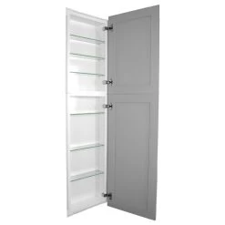 Fruitville Shaker Style Frameless Recessed Wood Pantry Cabinet, 14x44, Primed Gr -High End Kitchen aaa1a78c02a78dd7 7580 w800 h800 b1 p0