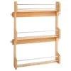 Wood Wall Cabinet Spice Rack Organizer, 16.5"