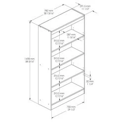 South Shore Furniture South Shore Axess 4-Shelf Bookcase, Pure White 9 South Shore Furniture South Shore Axess 4-Shelf Bookcase, Pure White -High End Kitchen ad215dcf09964e90 4473 w800 h800 b1 p0