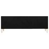 70.9" Black Buffet Sideboard Table With Gold Legs And 3 Doors, Black