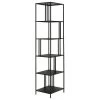Henn&Hart 18" Blackened Bronze Metal Bookcase