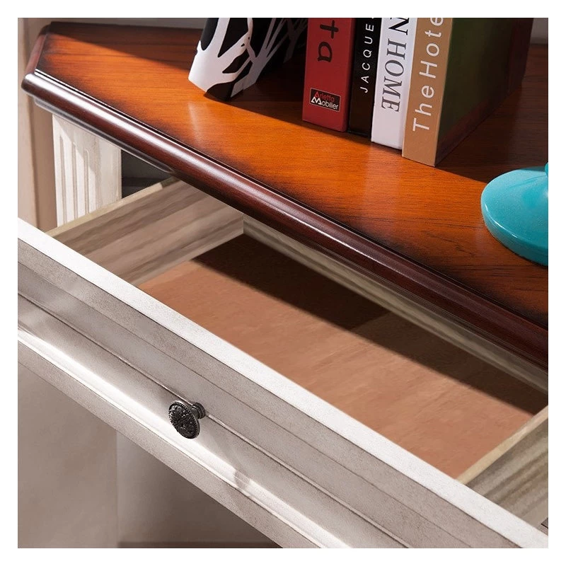 Farmhouse Corner Accent Cabinet Distressed Triangle Cabinet With Doors White 6 Farmhouse Corner Accent Cabinet Distressed Triangle Cabinet With Doors White - Image 6